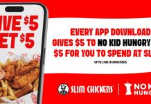 Slim Chickens Builds on Existing No Kid Hungry Partnership with Mobile App Download Promotion in January