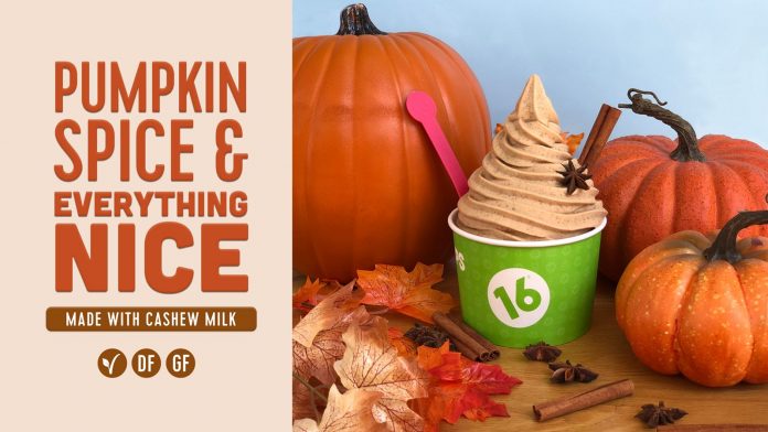 16 Handles Launches Vegan Pumpkin Spice & Everything Nice Soft Serve