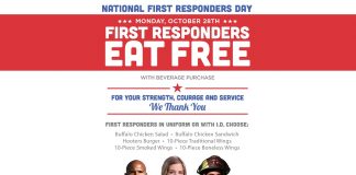Hooters Honors First Responders with Free Entrée on October 28