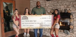 Twin Peaks Donates Nearly $9,000 to Fairman Adams Project