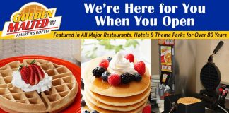 America’s #1 Waffle and Pancake Mixes – Golden Malted is Here When You Open
