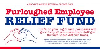 Arooga’s Grille House & Sports Bar Will Sell eGift Cards and Donate 100% of Sales Directly to Its Employees