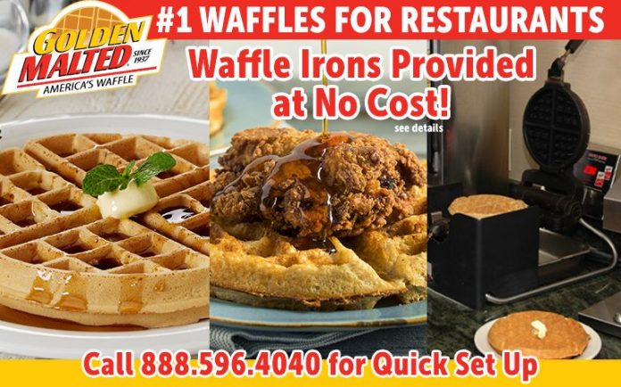 #1 Waffles for Restaurants – Waffle Irons at No Cost with Golden Malted