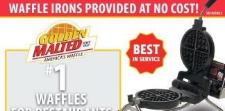 Add America’s #1 Waffles to Your Menu – Waffle Irons Provided at No Cost with Golden Malted