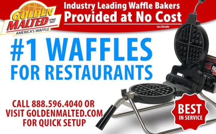 #1 Waffles for Restaurants – Waffle Irons Provided at No Cost with Golden Malted