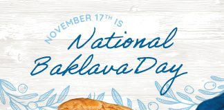 Taziki’s Mediterranean Café Treats Customers To Free Dessert on November 17- National Baklava Day