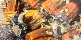 At Té Company, the Persimmons Are Hung Up to Dry