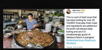 A Bangkok Restaurant Has Had Beef Soup Cooking Continually for 45 Years? – Snopes.com