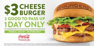 BurgerFi Offers $3 Signature Double Cheeseburger Add-On with Drink Purchase For One Day Only