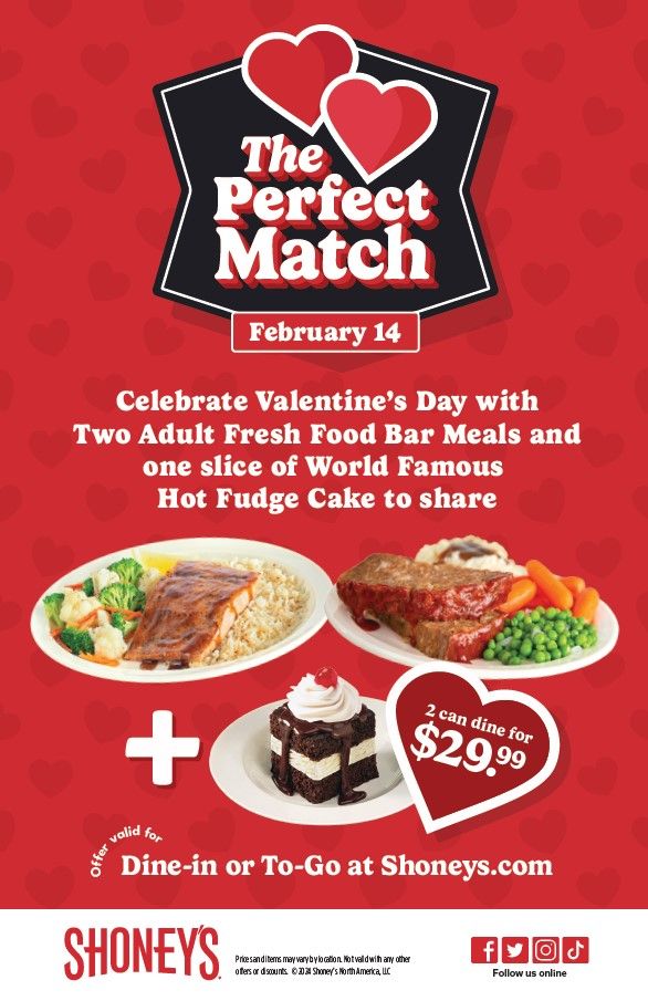 Shoney’s Set to Treat Couples to a ‘2 Can Dine for $29