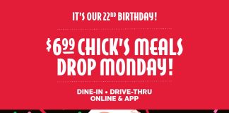 Slim Chickens Celebrates 22 Years of Flavor With Special Presidents Day Promotion