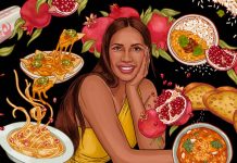 Padma Lakshmi Snacks While Glamming