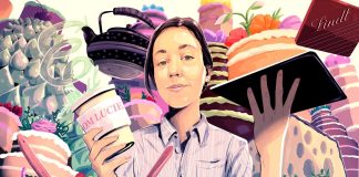 Lucie Franc de Ferriere Drinks Hot Lattes During a Heat Wave